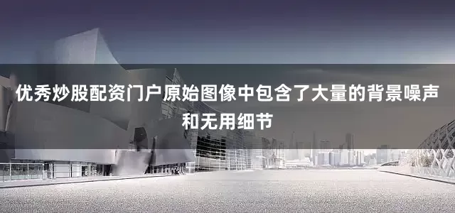 优秀炒股配资门户原始图像中包含了大量的背景噪声和无用细节